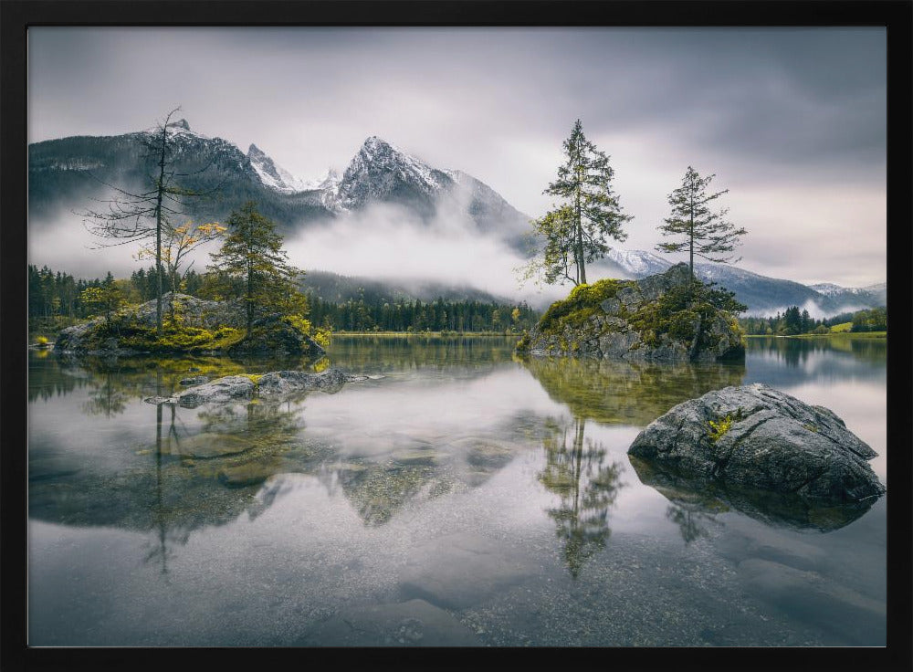 Rainy morning at Hintersee (Bavaria) | Poster