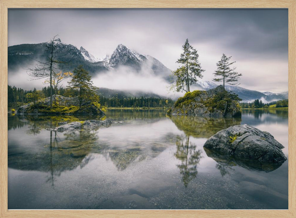Rainy morning at Hintersee (Bavaria) | Poster