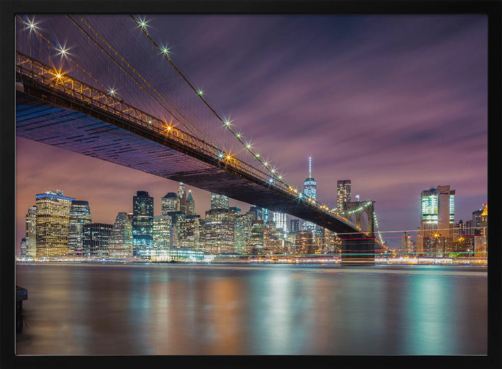 Brooklyn Bridge at Night | Poster