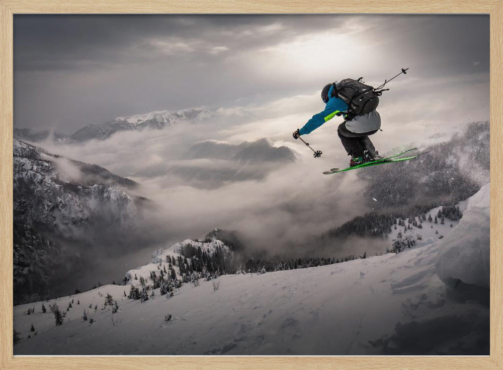 Backcountry skiing | Poster