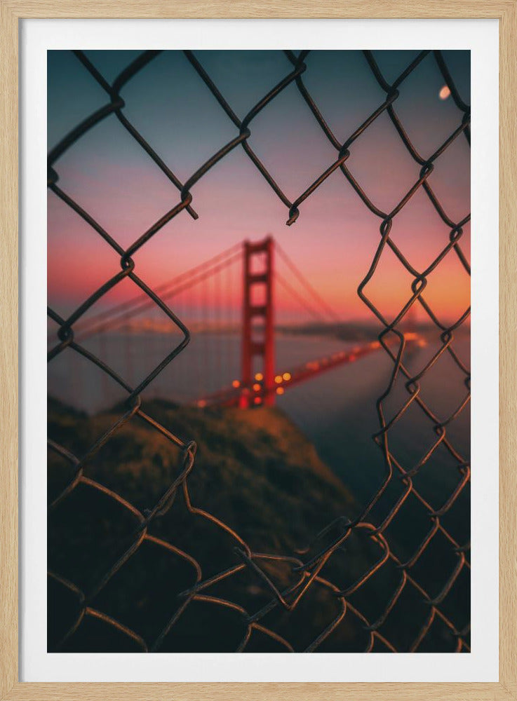 Golden Gate Caged | Poster