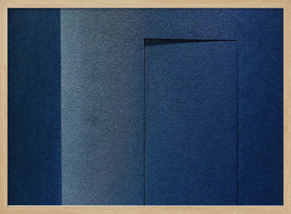 Blue minimalism or a secret door | Poster