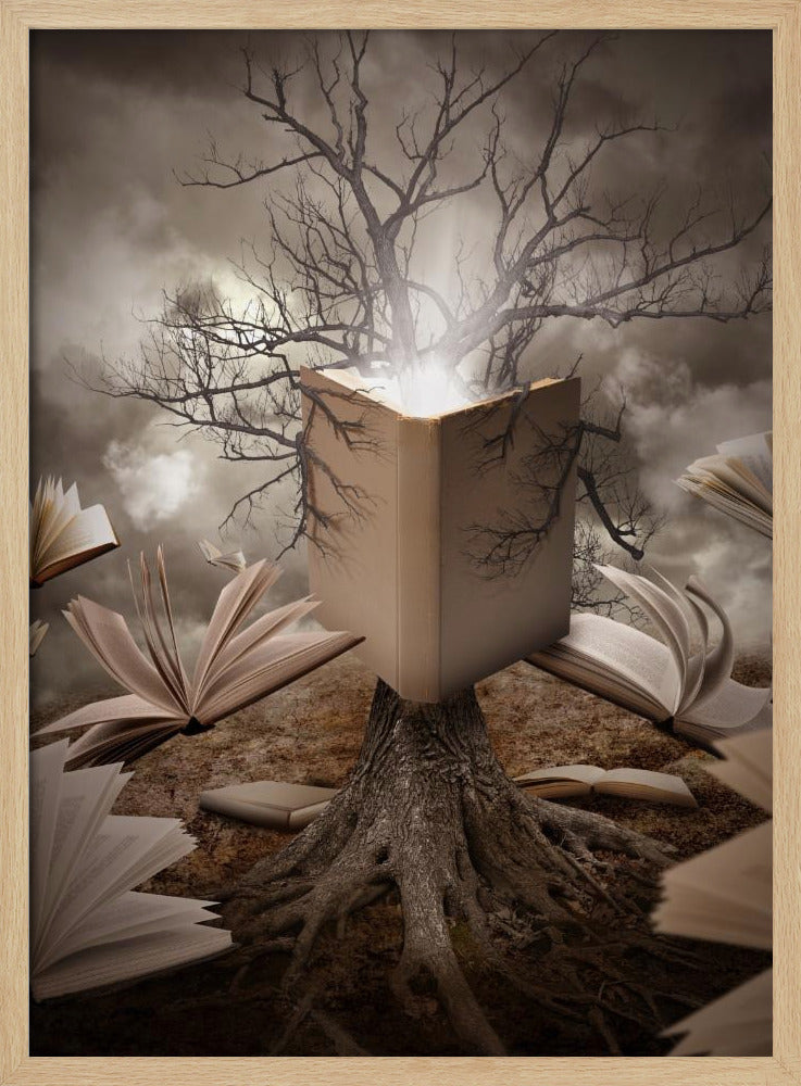 Old Tree Reading Story Book | Poster