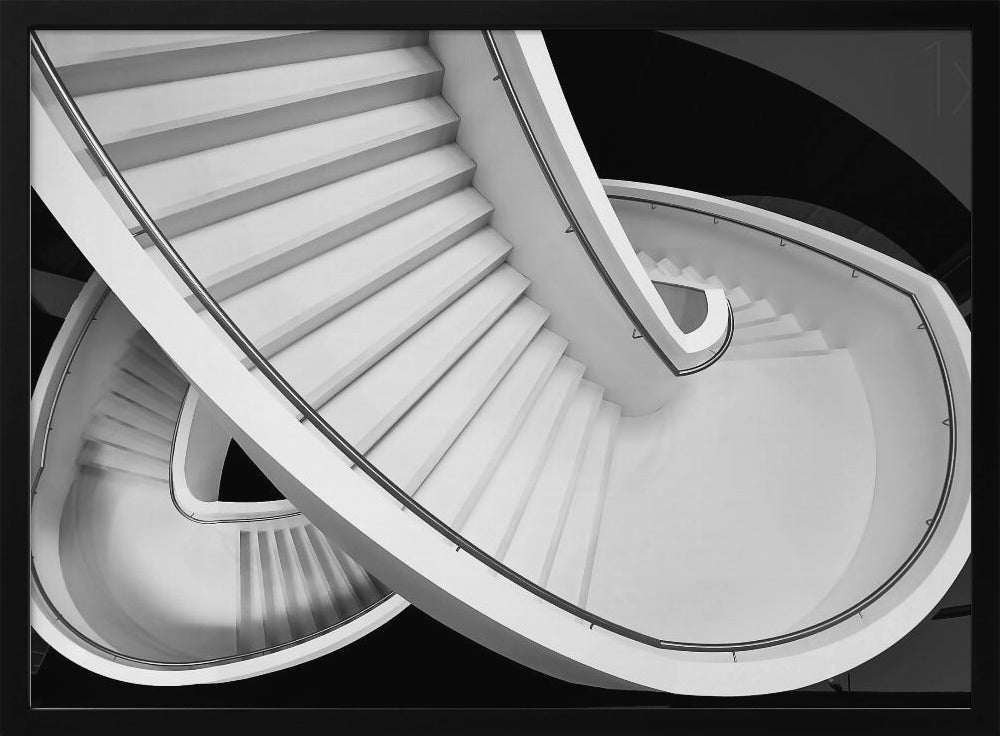B&W staircase | Poster