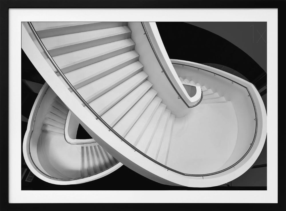 B&W staircase | Poster