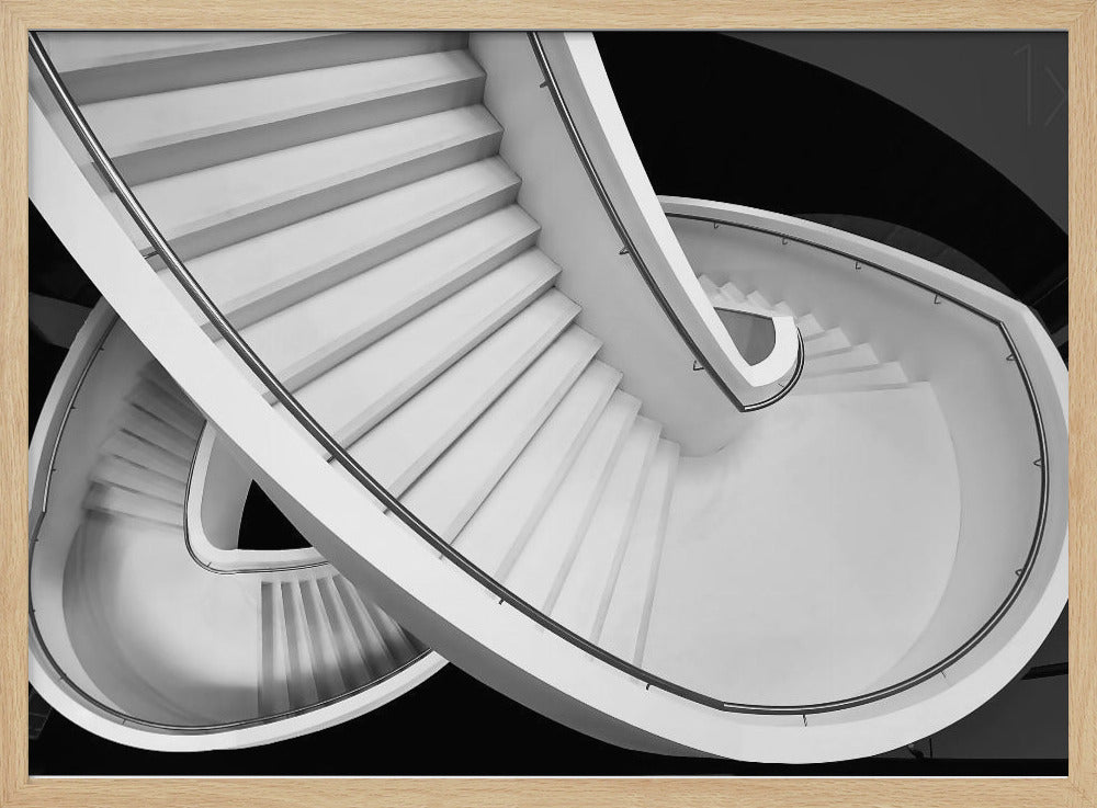 B&W staircase | Poster