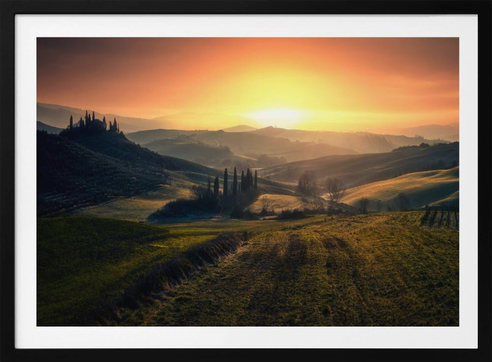 Val d'Orcia in the morning | Poster