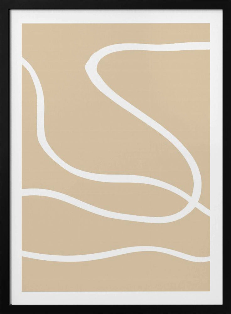 Beige Lines 01 | Poster