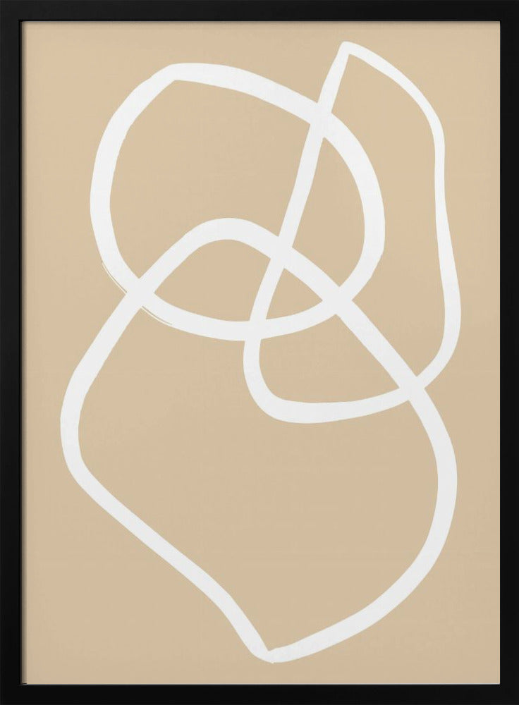 Beige Lines 03 | Poster