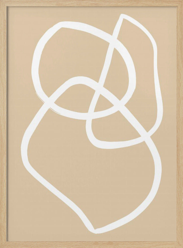 Beige Lines 03 | Poster