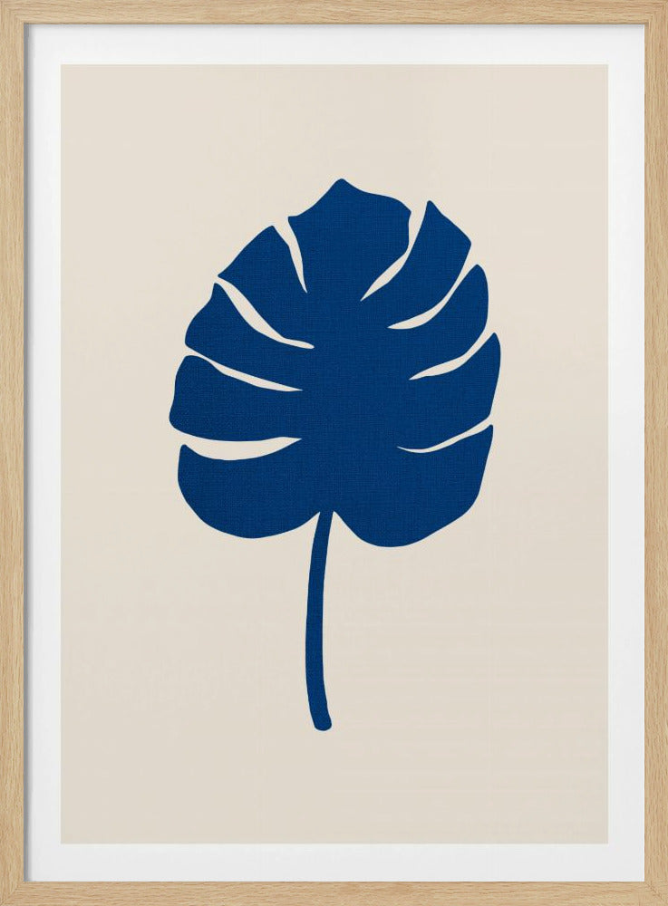 Monstera Canvas Blue | Poster