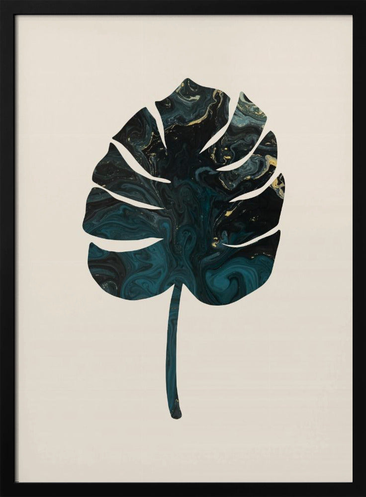 Monstera Marble Green | Poster