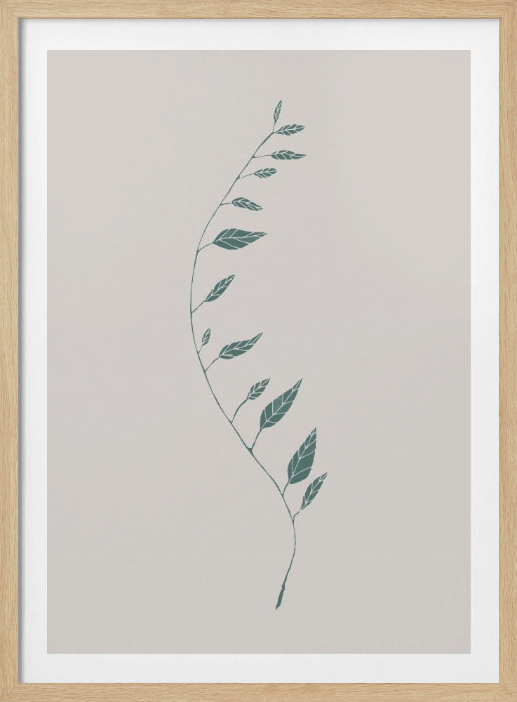 Wavy Branch Green | Poster