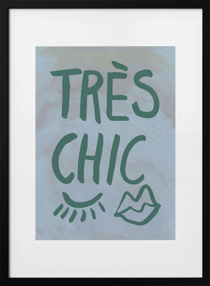 Très Chic Blue Frame | Poster