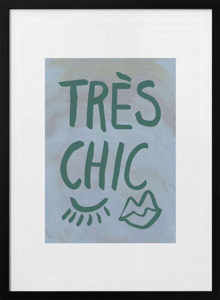 Très Chic Blue Frame | Poster