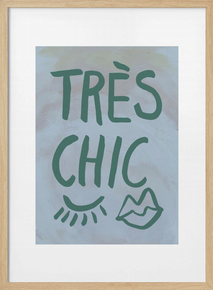 Très Chic Blue Frame | Poster