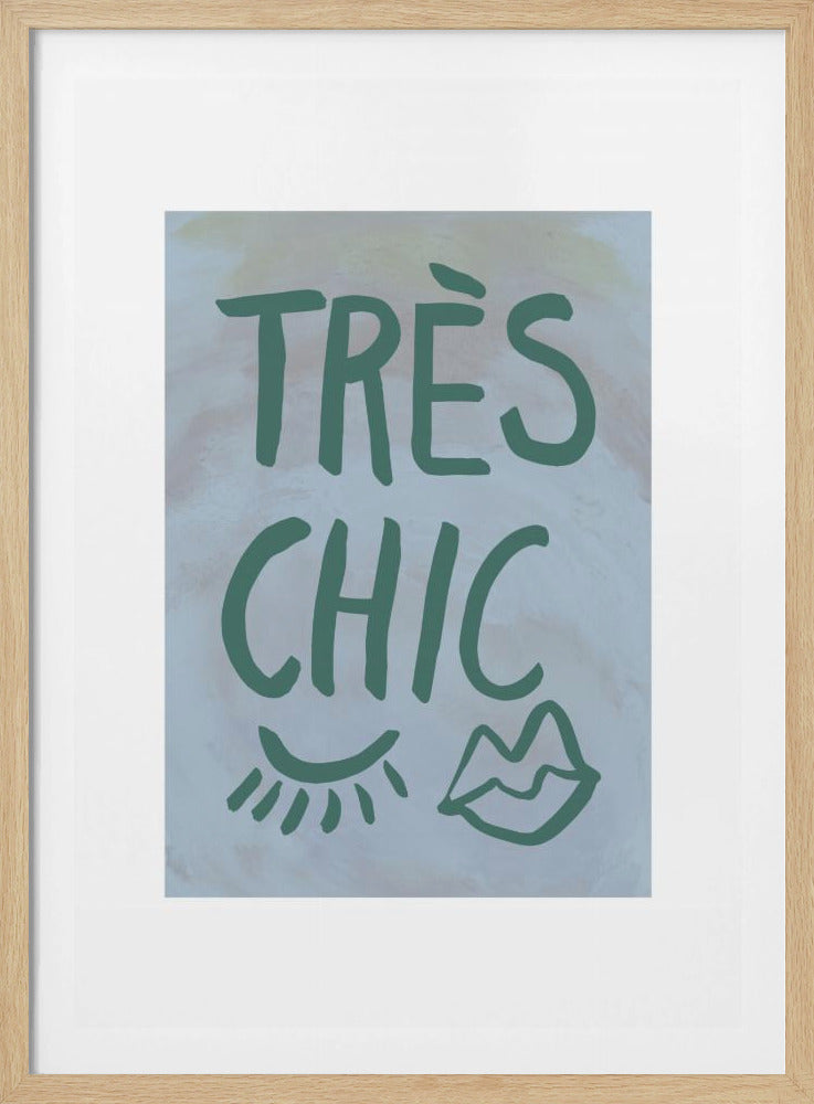 Très Chic Blue Frame | Poster