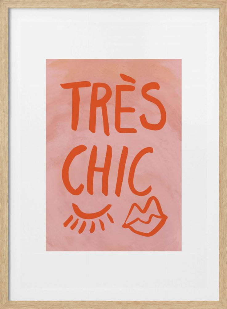 Très Chic Pink Frame | Poster