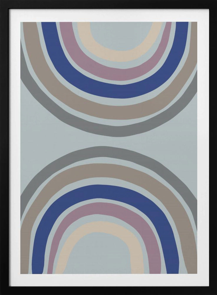 Double Rainbow Blue | Poster