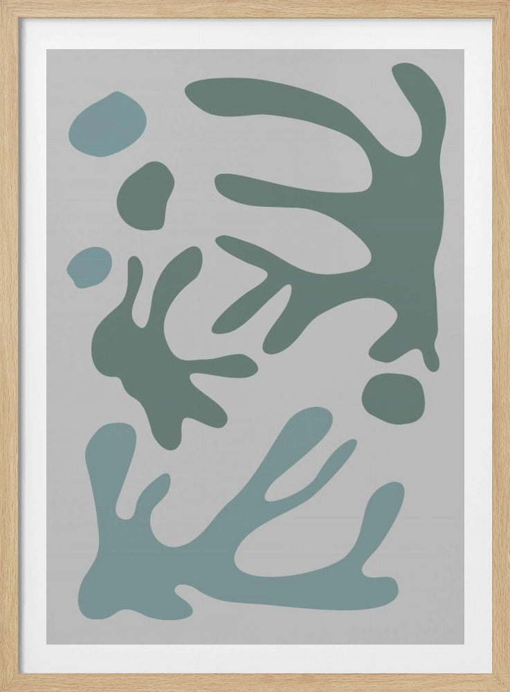 Seaweed Teal No 1 | Poster