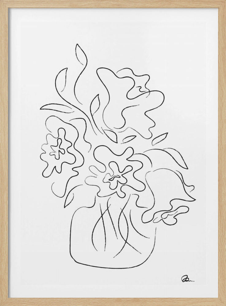 Flower Bouquet White | Poster