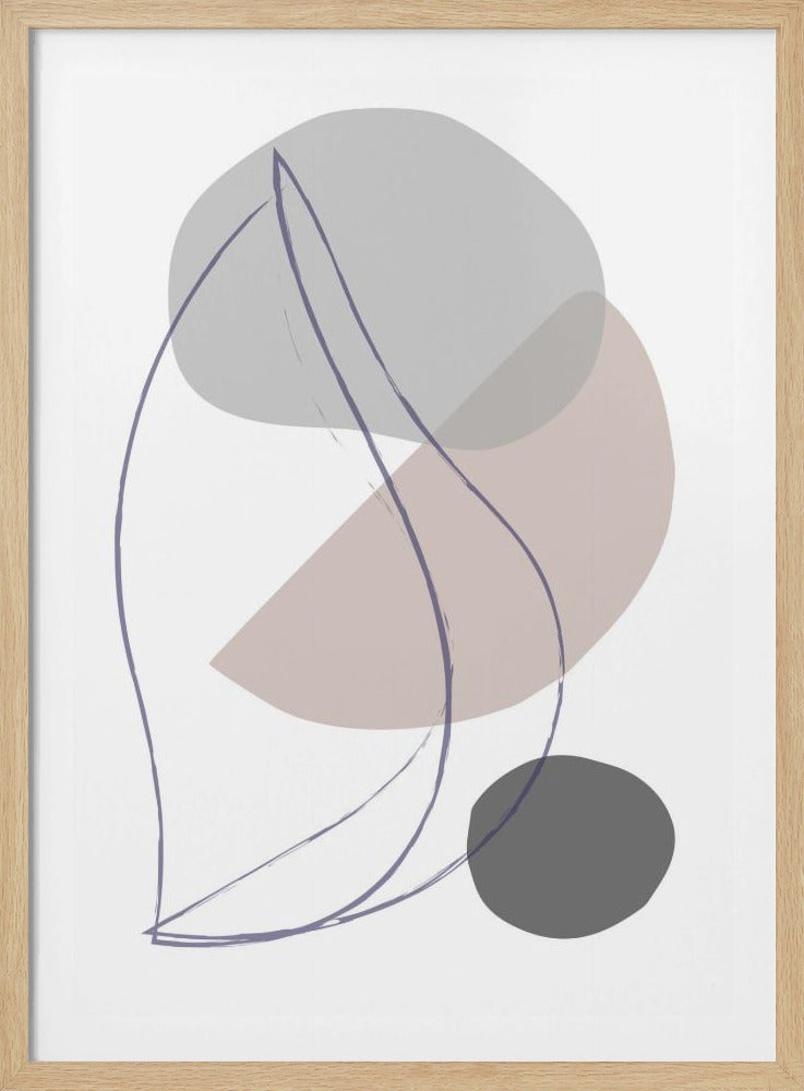 New Shapes Beige 01 | Poster