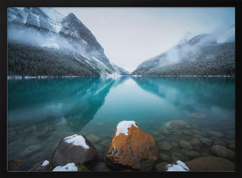 Foggy Lake Louise | Poster