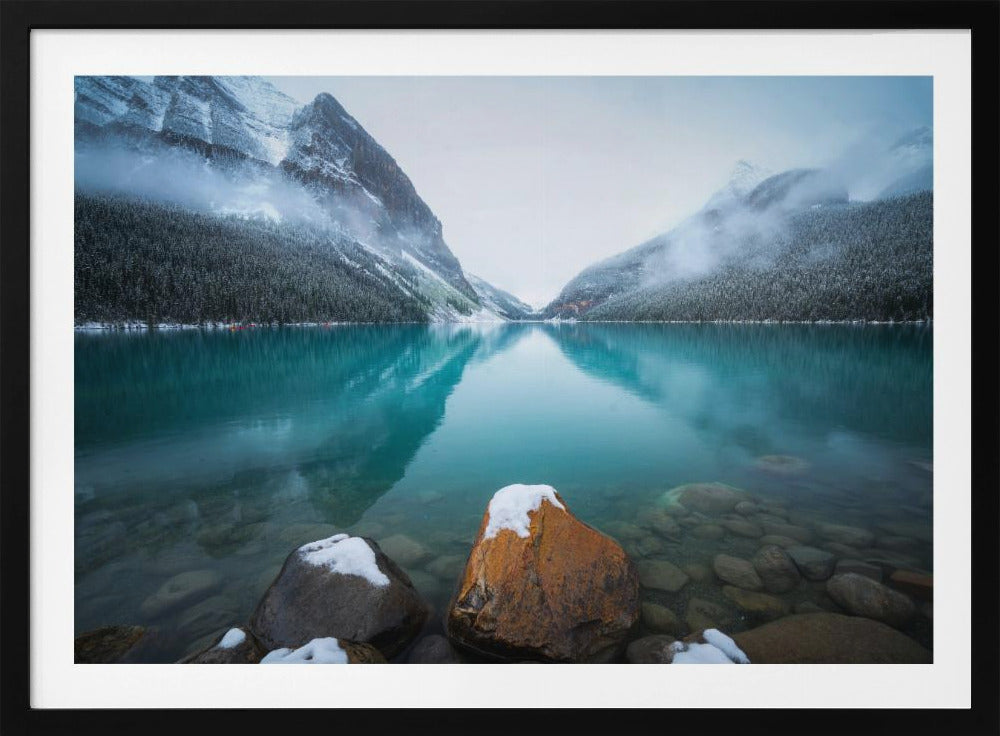 Foggy Lake Louise | Poster