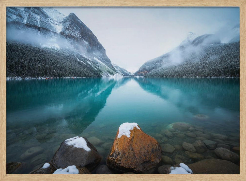 Foggy Lake Louise | Poster