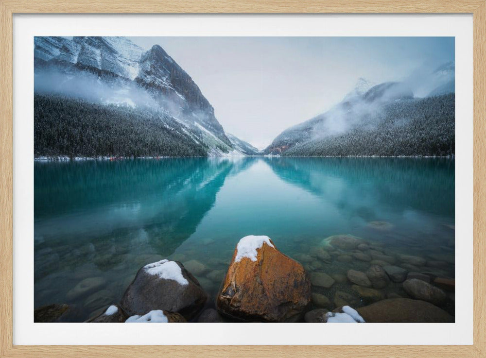 Foggy Lake Louise | Poster