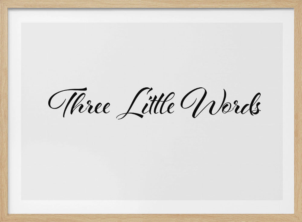 Three little words | Poster