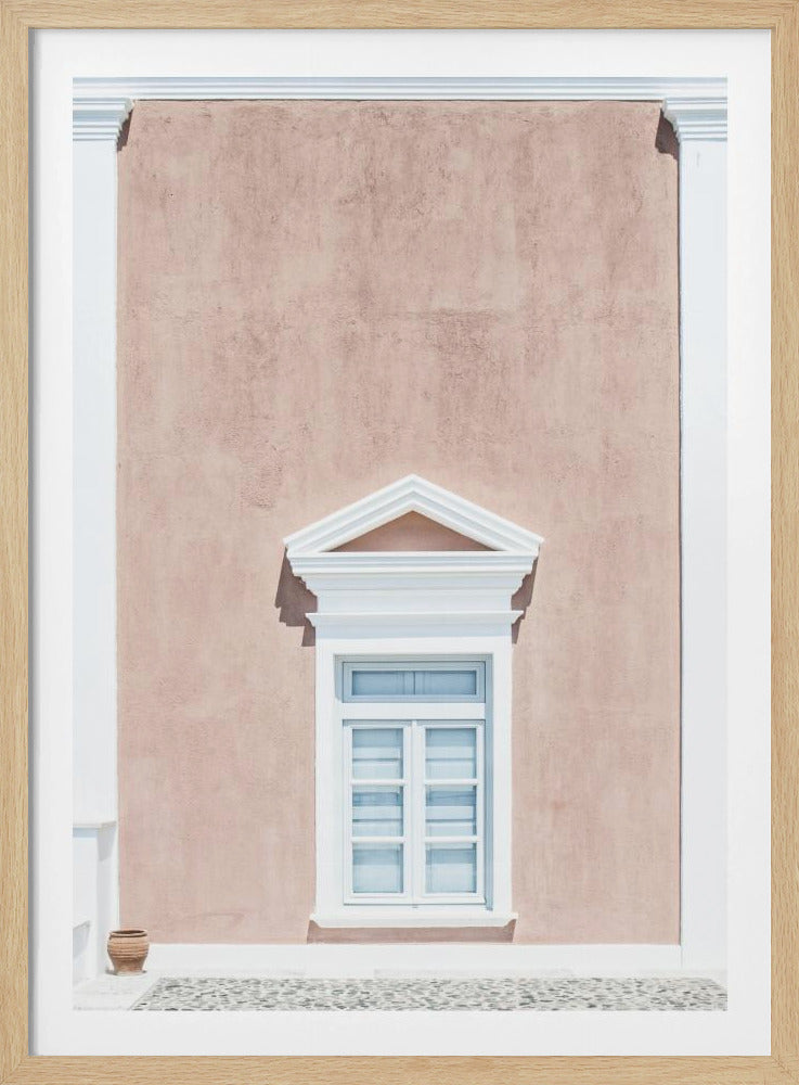 Pink wall and a pediment | Poster