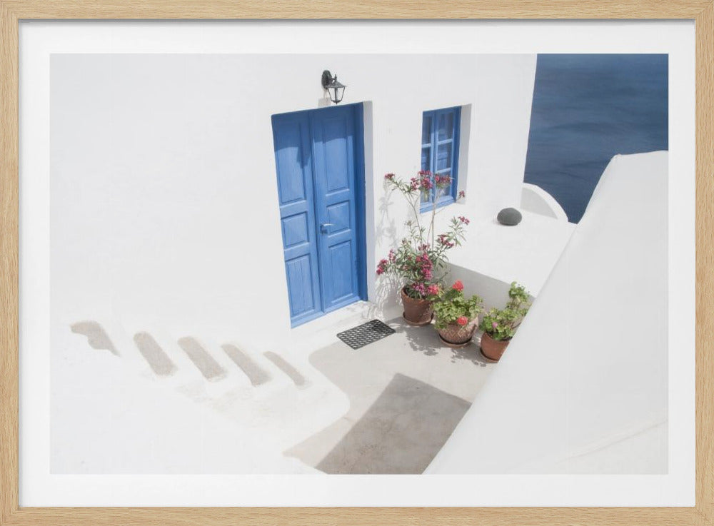 steps down to blue | Poster