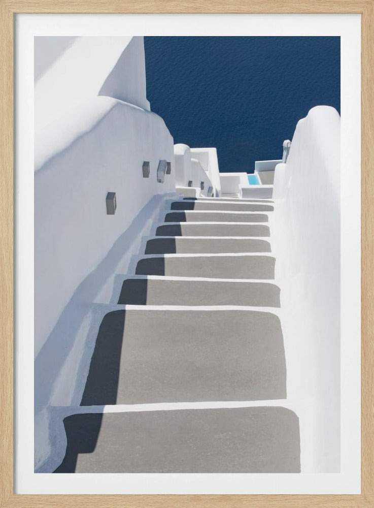 steps to pool and sea | Poster