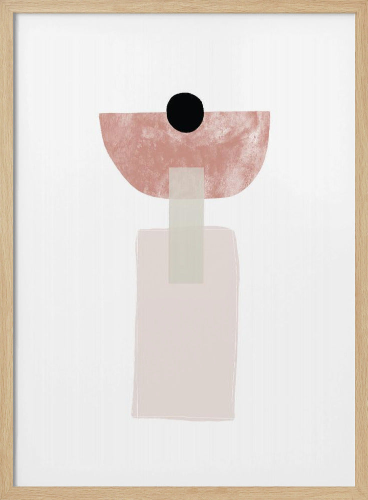 Geometric Shapes in Soft Earthy Tones | Poster
