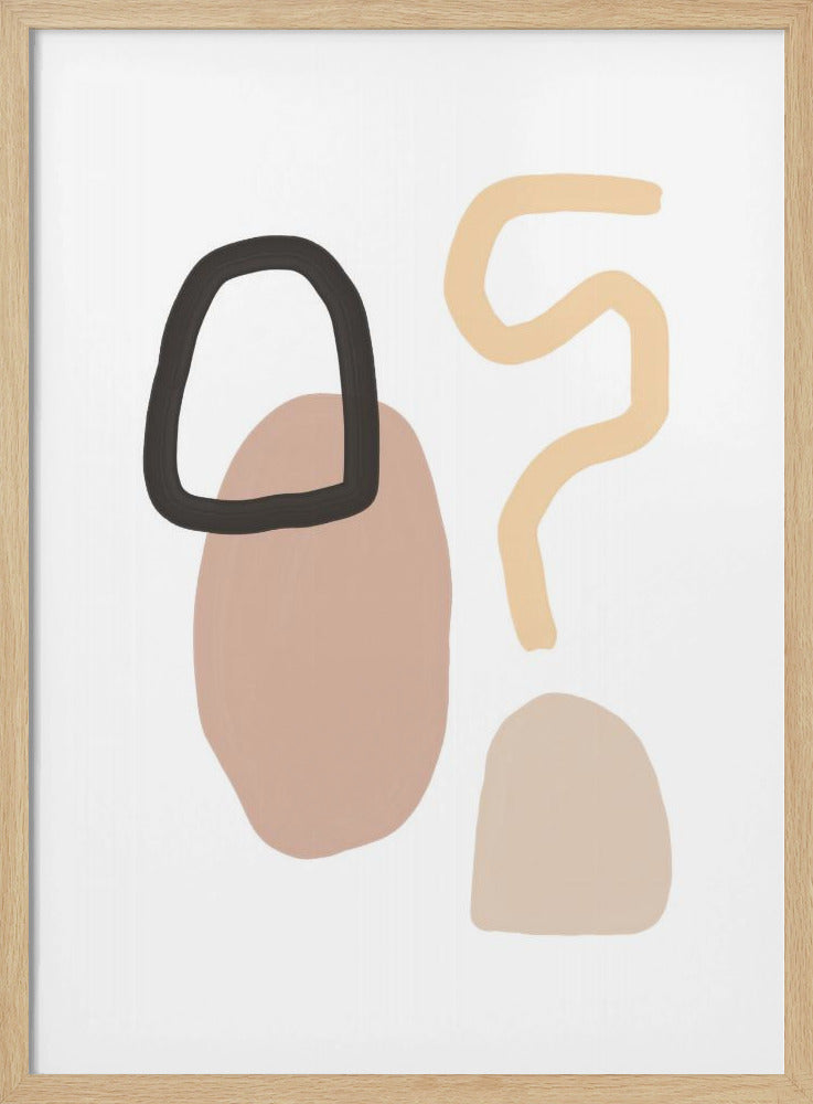 Minimalist Shapes and Earthy Tones | Poster