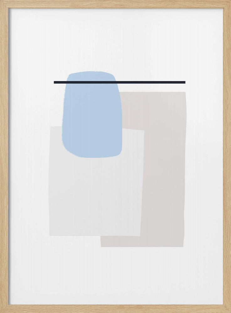 Geometric Shapes With Soft Pastel Colors | Poster