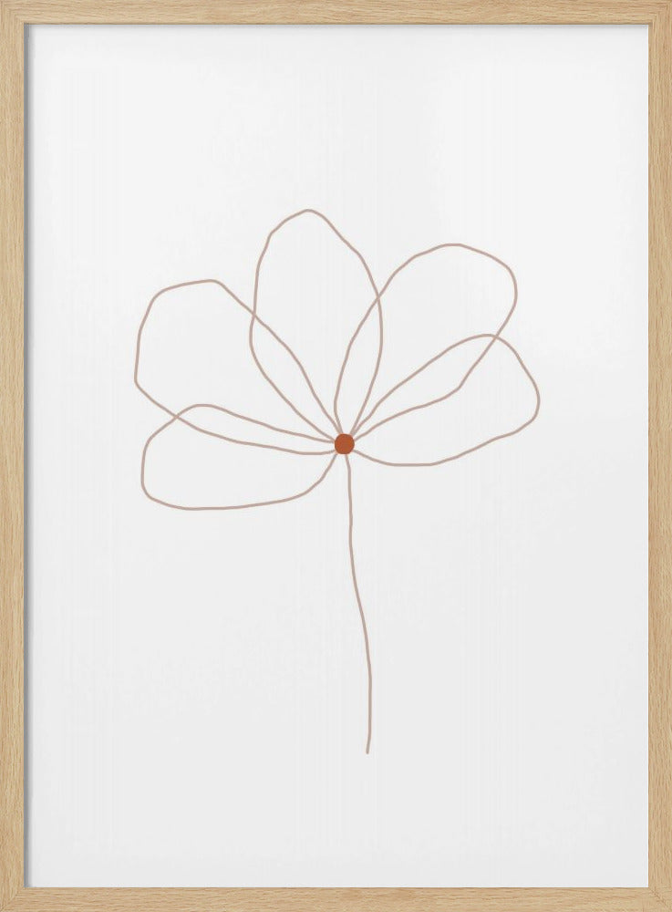 Delicate Line Flower | Poster