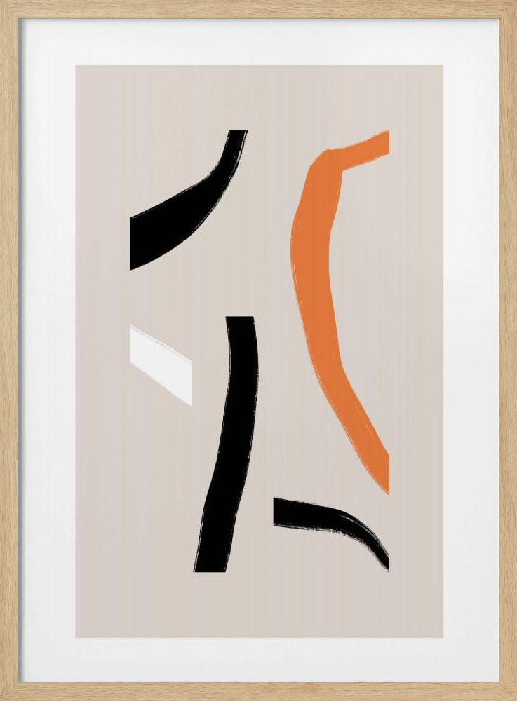 Colorful Curved Shapes | Poster