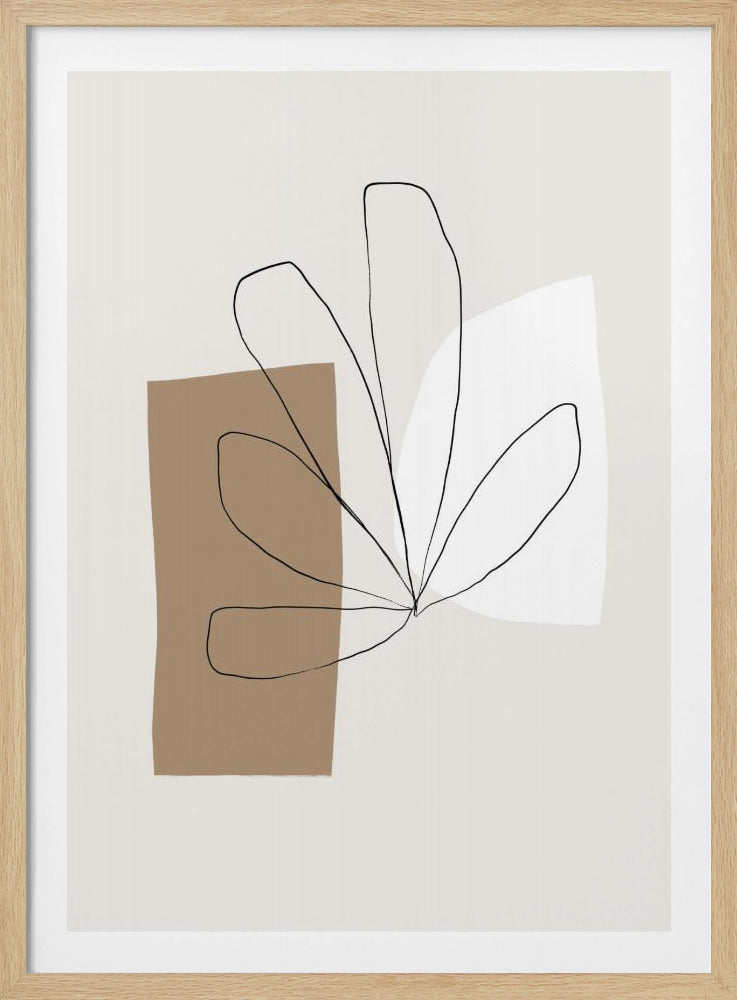 Abstract Leaf Lines | Poster