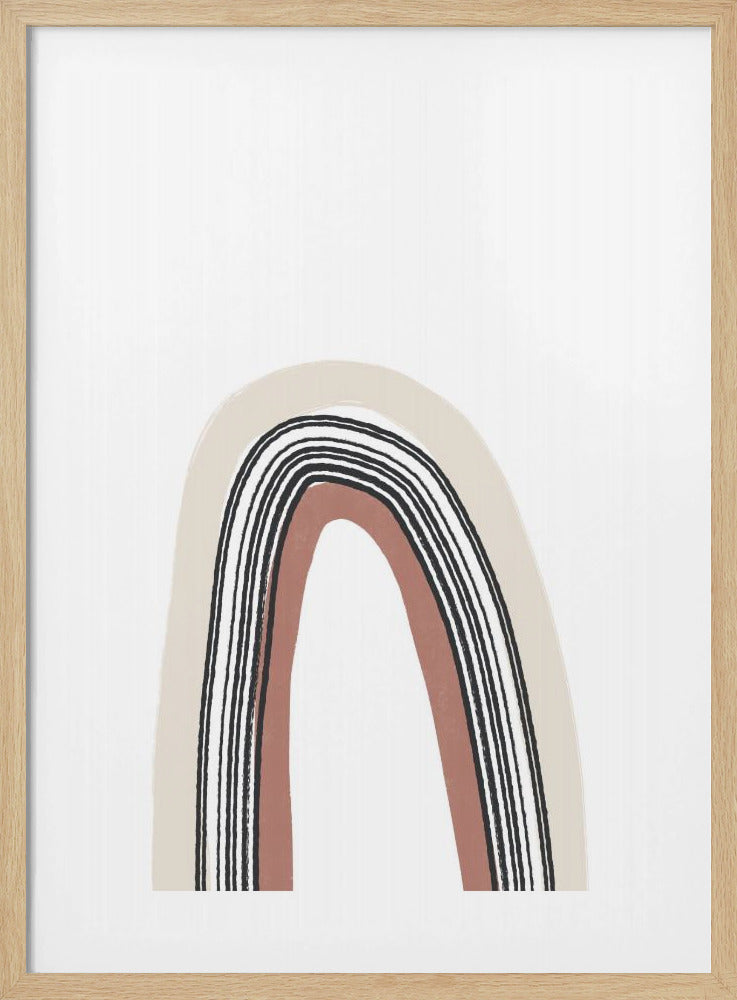 Simple Arch With Black Lines | Poster