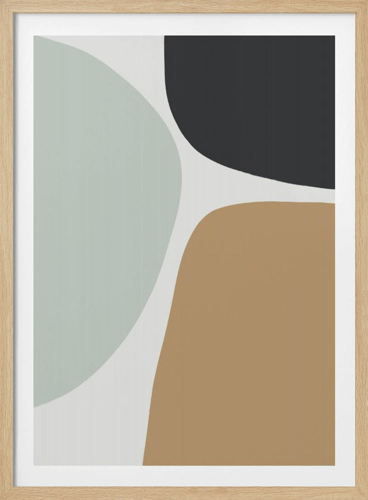 Organic Shapes in Muted Tones | Poster