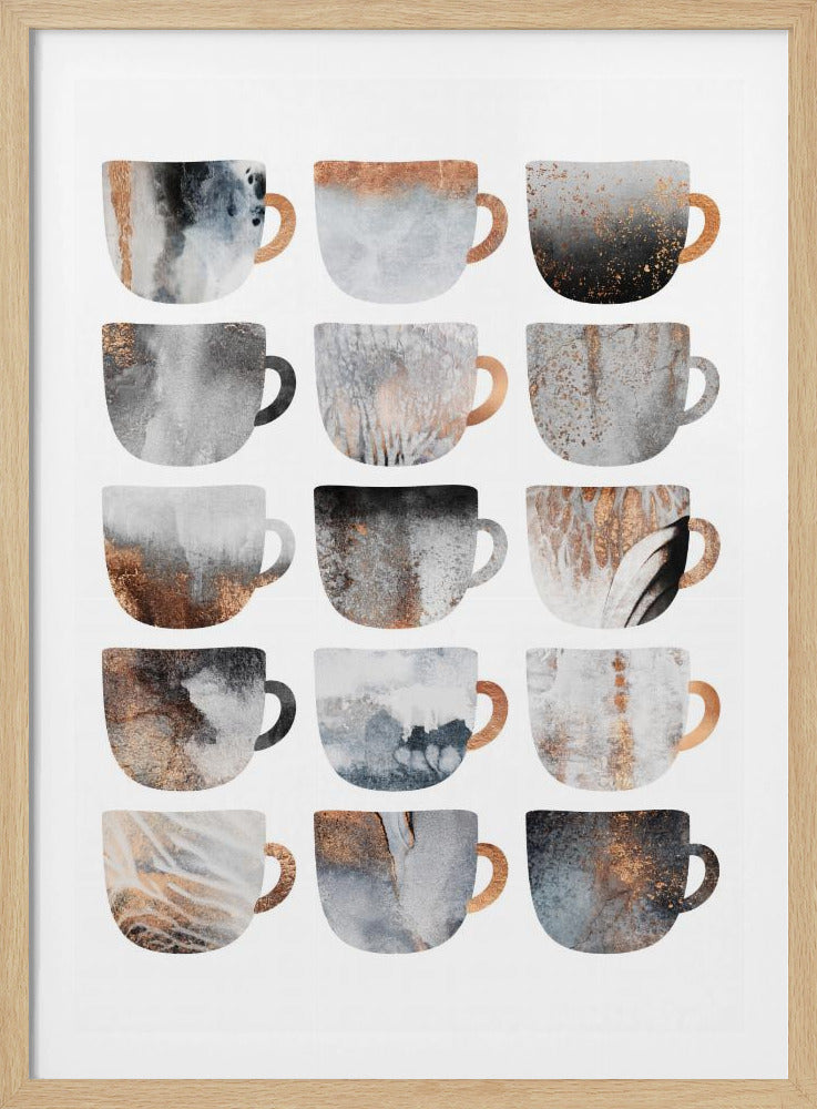 Dreamy Coffee Cups | Poster