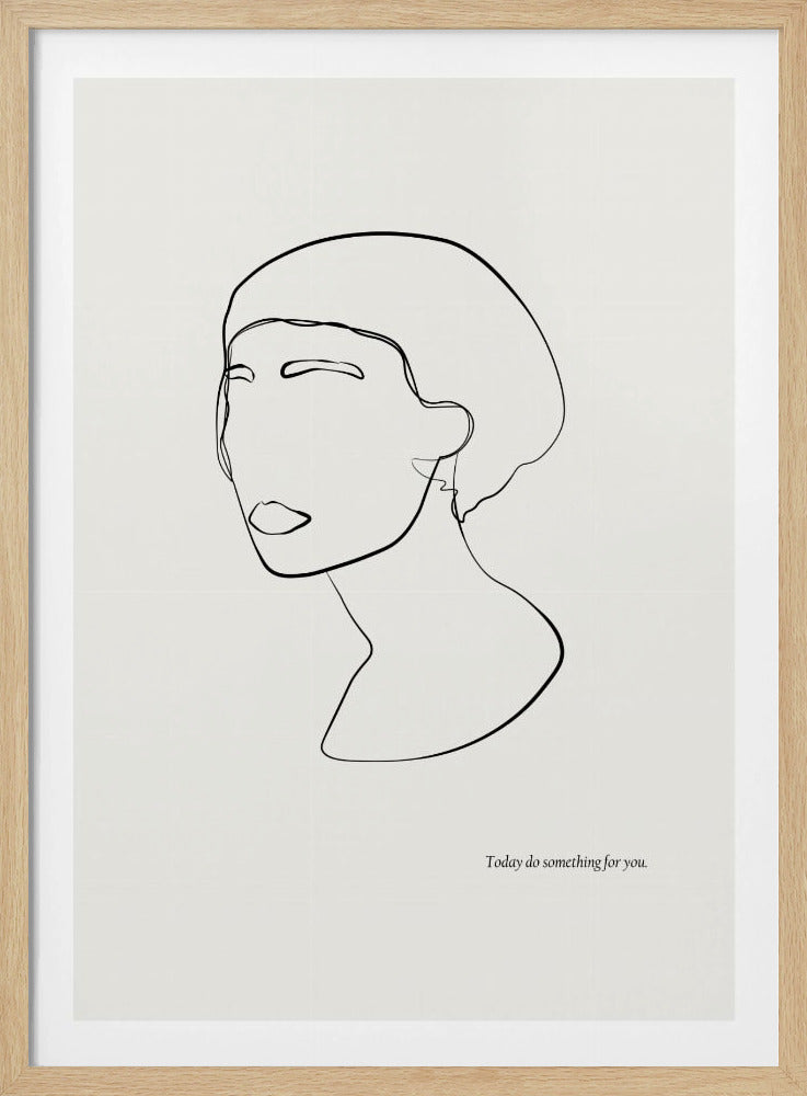 Abstract female portrait | Poster