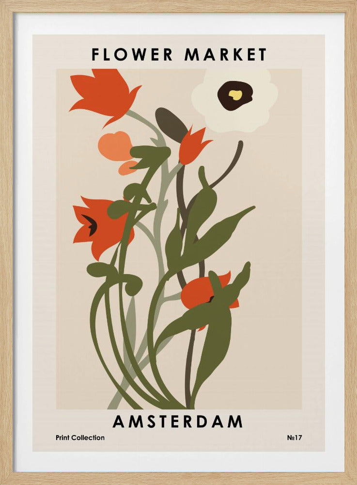 Flower Market Amsterdam | Poster