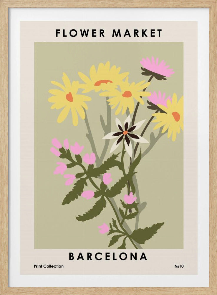 Flower Market Barcelona | Poster
