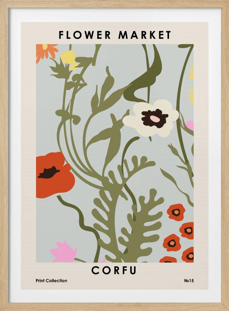 Flower Market Corfu | Poster