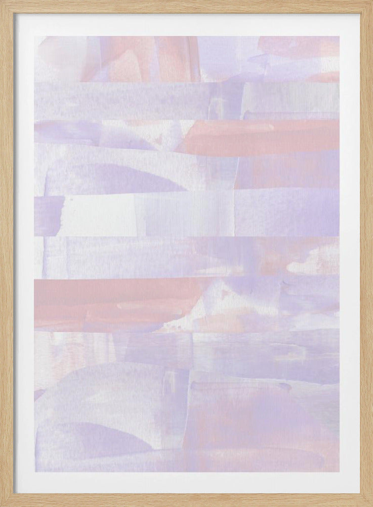 Pastel Hues Of Lavender And Peach | Poster
