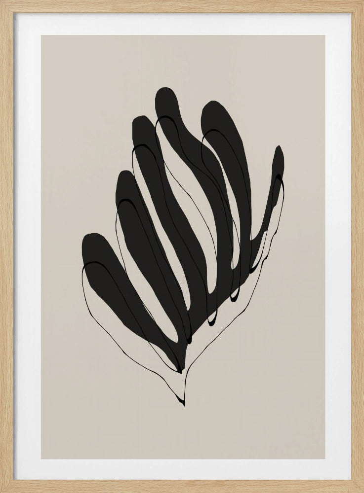 Abstract Leaf Lines | Poster