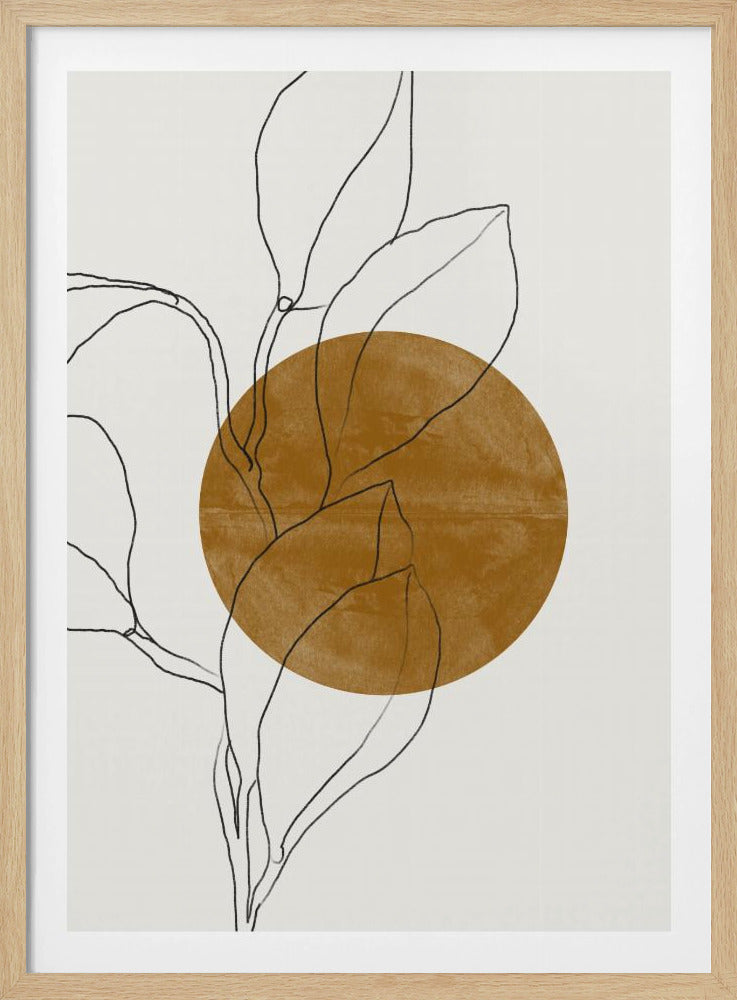 Line Leaf Harmony | Poster